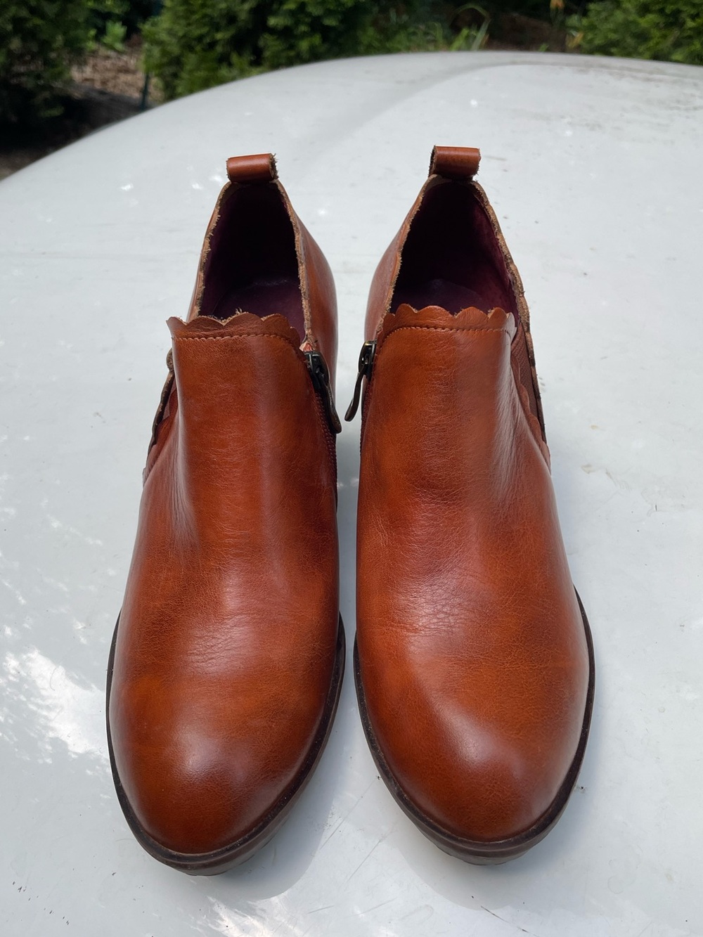 New Spring Step L’artiste Brown Leather Ankle booties Size 38 - Picture 8 of 14